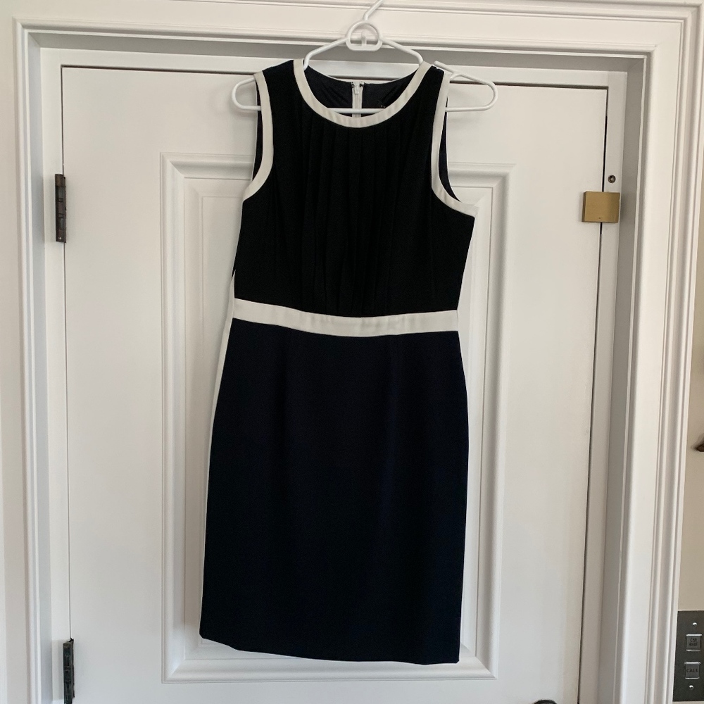 Womens Black/Navy Ivanka Trump Dress